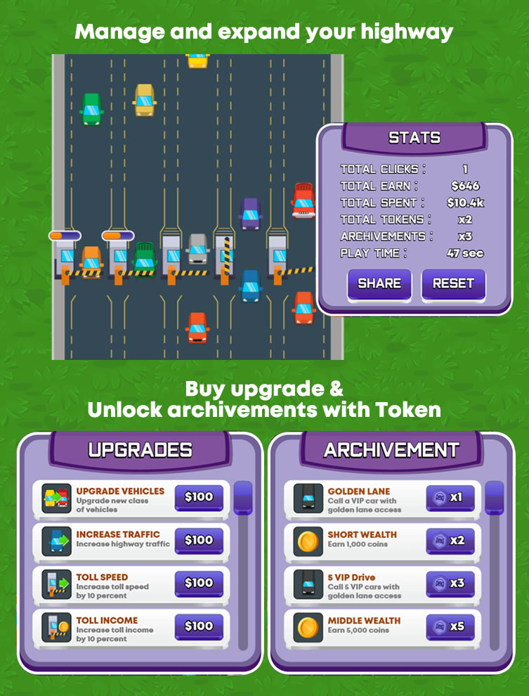Toll Clicker - HTML5 Game