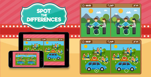 Spot the Differences - HTML5 Game - Image 2