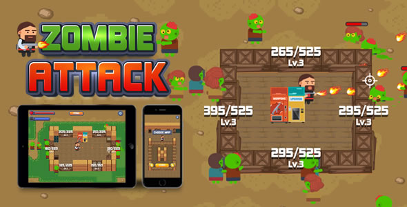 Zombie Attack - HTML5 Game - Image 2