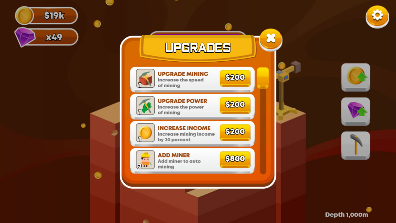 Dig Dig Clicker - HTML5 Game - Image 6
